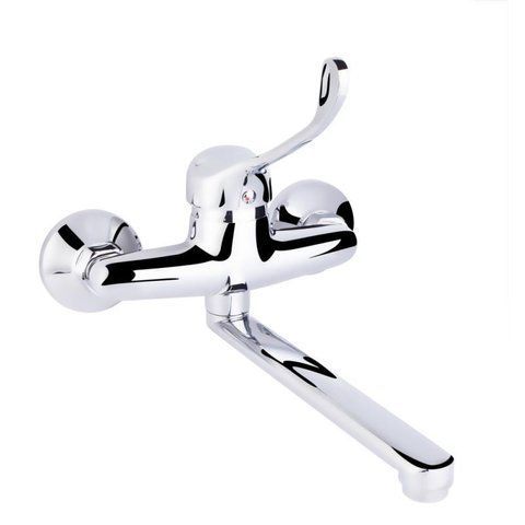 Змішувач для кухні локтьовий Lidz Watt 009 настінний (k35) LDWAT009CRM34862 Chrome 2486487841 фото