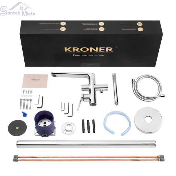 Змішувач для ванни Kroner Element 211339-0101 CV035960 фото
