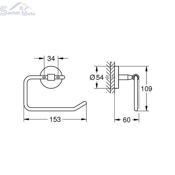Тримач для туалетного паперу Grohe QuickFix Start Cosmopolitan 41165000 CV031782 фото