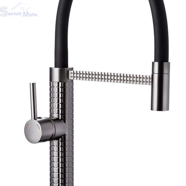 Комплект кухонної мийки Kraft&nbsp;HM&nbsp;- 7848ALB&nbsp;PVD&nbsp;(3.0/1.0 мм) SM2267 фото