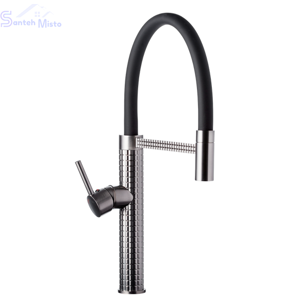 Комплект кухонної мийки Kraft&nbsp;HM&nbsp;- 7848ALB&nbsp;PVD&nbsp;(3.0/1.0 мм) SM2267 фото