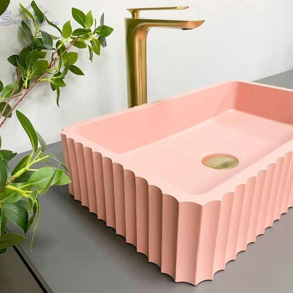 Умивальник (раковина) VBI FLORENTIA PINK MATT накладний VBI-015005 фото