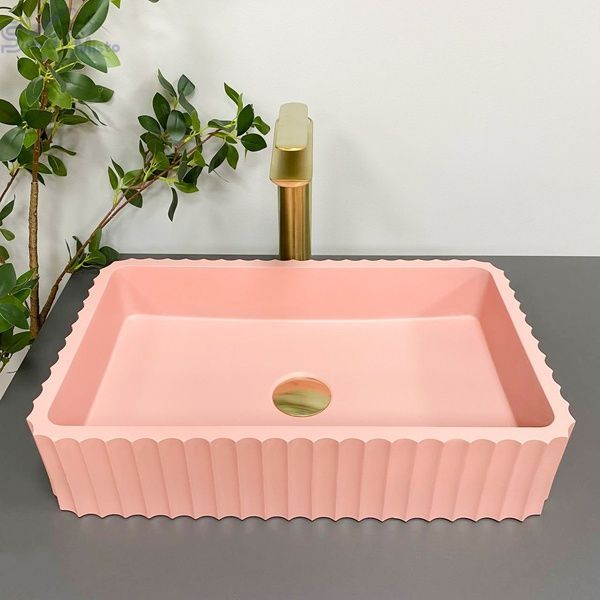 Умивальник (раковина) VBI FLORENTIA PINK MATT накладний VBI-015005 фото