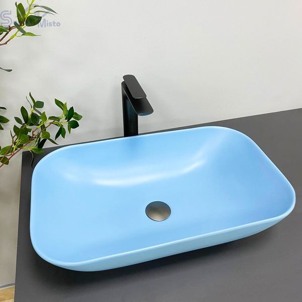 Умывальник (раковина) VBI AVEZZANO BLUE MATT накладной VBI-014403 фото