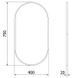 Зеркало MEXEN LOFT 75x40 GOLD овальное MEX-9851-075-040-000-50 фото 6