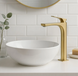 Змішувач для раковини (умивальника) REA JOE BRUSHED GOLD високий REA-B8991 фото 2