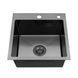 Кухонна мийка Kroner KRP Schwarze - 4545HM PVD (3.0/1.0 мм) CV033856 фото 3