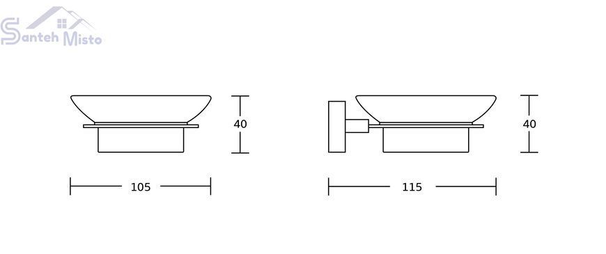 Мильниця VBI MERCURY BLACK VBI-040205BL фото