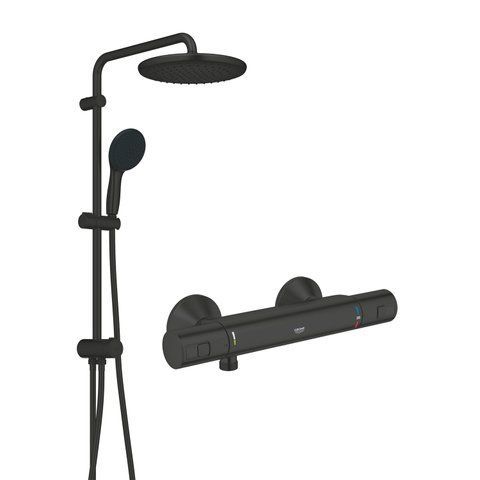 Смеситель термостатический для душа Grohe QuickFix Start Black UA303908T2 CV034630 фото