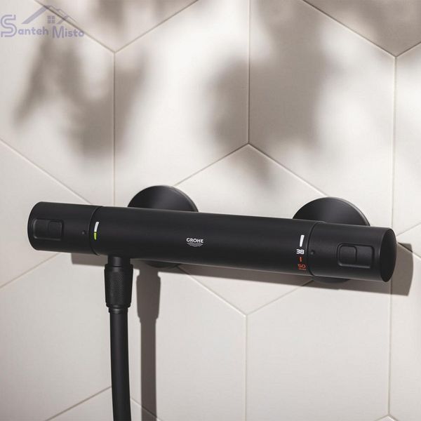 Смеситель термостатический для душа Grohe QuickFix Start Black UA303908T2 CV034630 фото