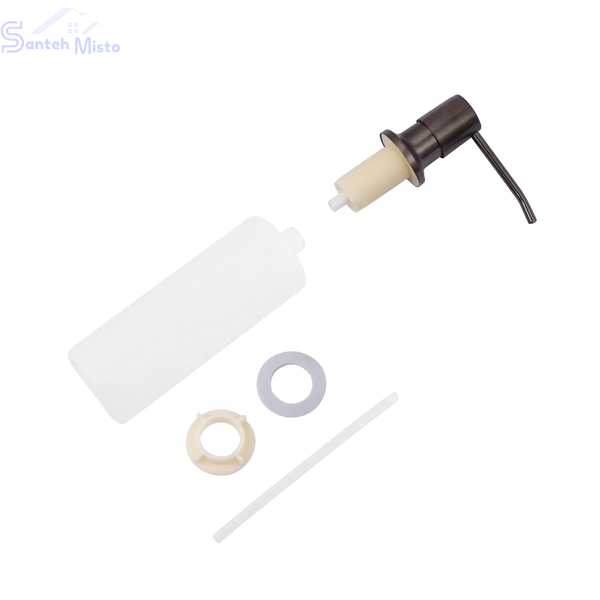 Комплект кухонної мийки Kraft&nbsp;HM&nbsp;- 7848ALB&nbsp;PVD&nbsp;(3.0/1.0 мм) SM1277 фото