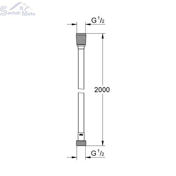 Шланг для душу Grohe VitalioFlex Silver TwistStop 2000 мм 27507001 CV033730 фото