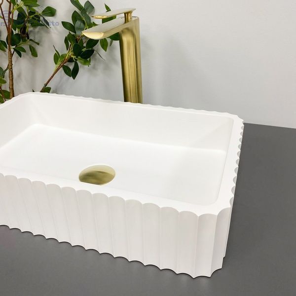 Умивальник (раковина) VBI FLORENTIA WHITE MATT накладний VBI-015000 фото