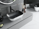 Умивальник (раковина) MEXEN RITA SILVER BRUSHED BLACK MATT накладний MEX-21084573 фото 2