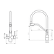 Комплект кухонной мойки Kraft NANO BLACK PVD HS60*50 Декор (3.0/1.0 мм) SM2349 фото 13