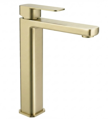 Змішувач для раковини (умивальника) REA ARLO BRUSHED GOLD високий REA-B0977 фото