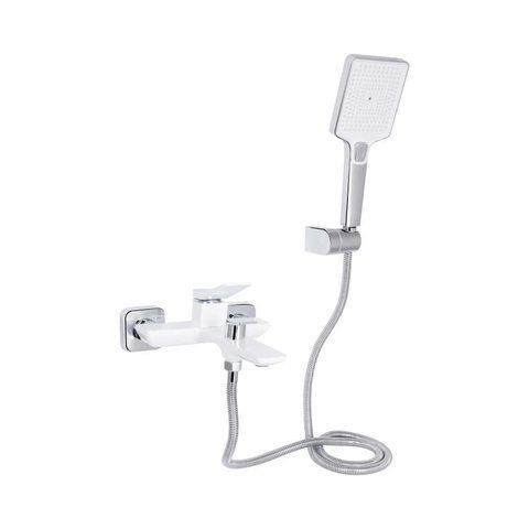 Змішувач для ванни Qtap Presto (з душовим гарнітуром) QTPRE259CRW45579 Chrome/White SD00051703 фото