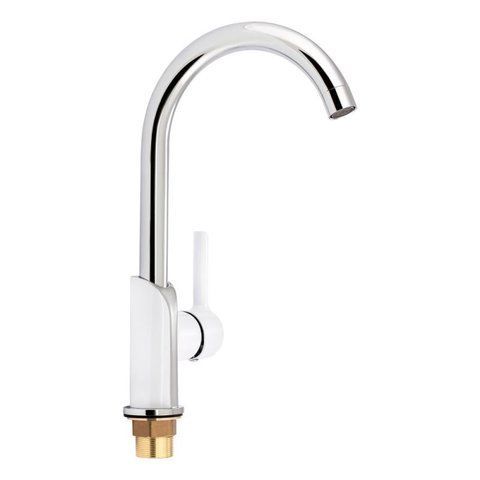 Змішувач для кухні Qtap Grand QTGRAWCR007F Chrome/White 2486487857 фото