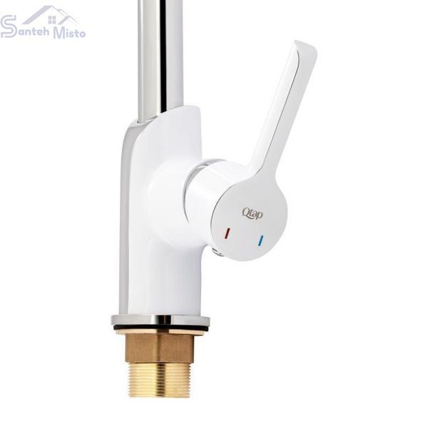Змішувач для кухні Qtap Grand QTGRAWCR007F Chrome/White 2486487857 фото