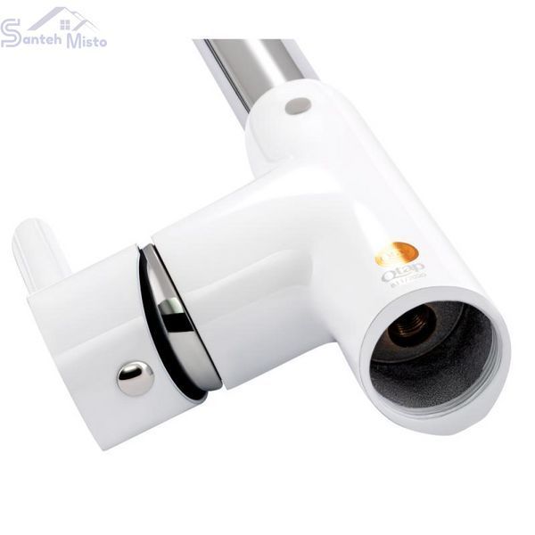 Змішувач для кухні Qtap Grand QTGRAWCR007F Chrome/White 2486487857 фото
