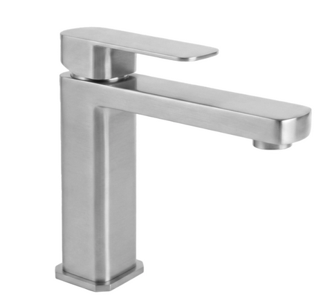 Змішувач для раковини (умивальника) REA ARLO NICKEL BRUSHED низький REA-B4589 фото