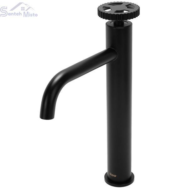 Змішувач для раковини (умивальника) REA VERTIGO BLACK чорний високий * REA-B3921 фото