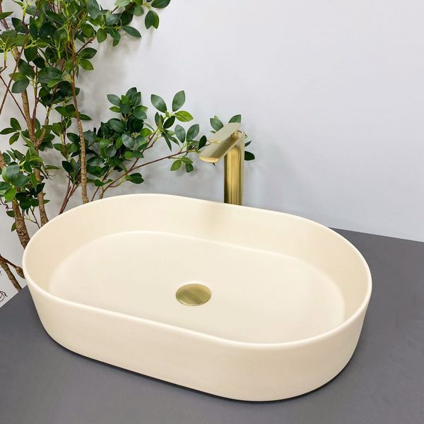 Умивальник (раковина) VBI VERONA 60 BEIGE MATT накладний VBI-011323 фото