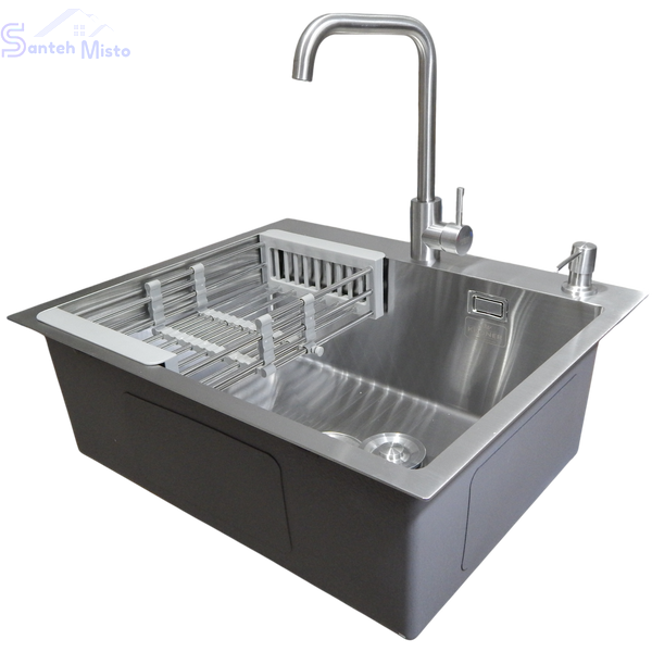 Комплект кухонной мойки Kroner KRP Geb&uuml;rstet-6050HM SM07432 фото