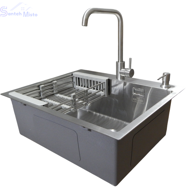 Комплект кухонной мойки Kroner KRP Geb&uuml;rstet-6050HM SM07432 фото