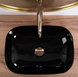 Умывальник (раковина) REA BELINDA BRUSHED GOLD BLACK накладной REA-U8780 фото 2