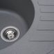 Гранитная мойка для кухни Platinum 6250 SOUL матовая Серый муссон 3437 фото 3