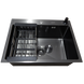 Комплект кухонної мийки Kraft NANO BLACK PVD Декор HS60*45 (3.0/1.0 мм)+Змішувач для кухні з висувним шлангом SM8022 фото 6