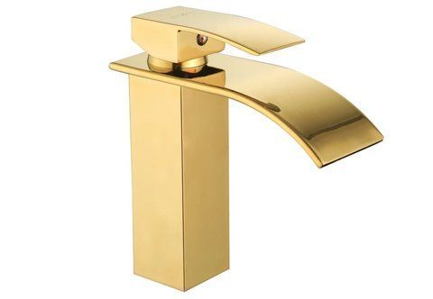 Змішувач для раковини (умивальника) MEXEN ARIES GOLD золотий низький MEX-744800-50 фото