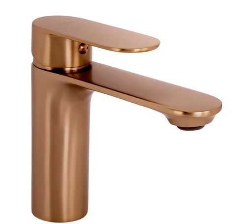 Змішувач для раковини (умивальника) REA DROP BRUSHED COPPER низький REA-B6381 фото