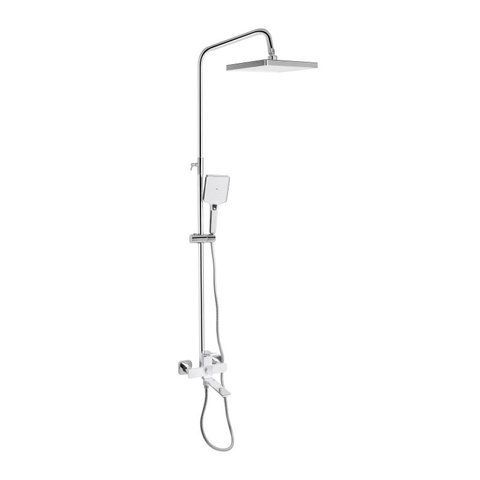 Душова система універсальна Qtap Presto на три споживачі (з виливом) QTPRE111CRW45580 Chrome/White SD00051704 фото