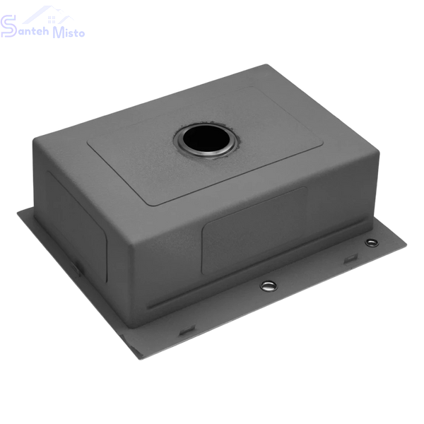 Комплект кухонної мийки Kraft NANO BLACK PVD Декор-соты HS60*45 (3.0/1.0 мм)+Смеситель для кухни Kroner KRP Ersel - GBG03112BLK SM550270 фото