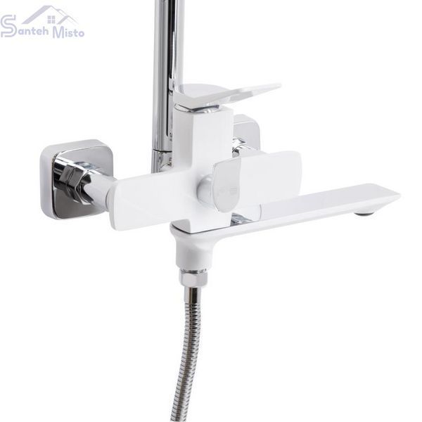 Душова система універсальна Qtap Presto на три споживачі (з виливом) QTPRE111CRW45580 Chrome/White SD00051704 фото