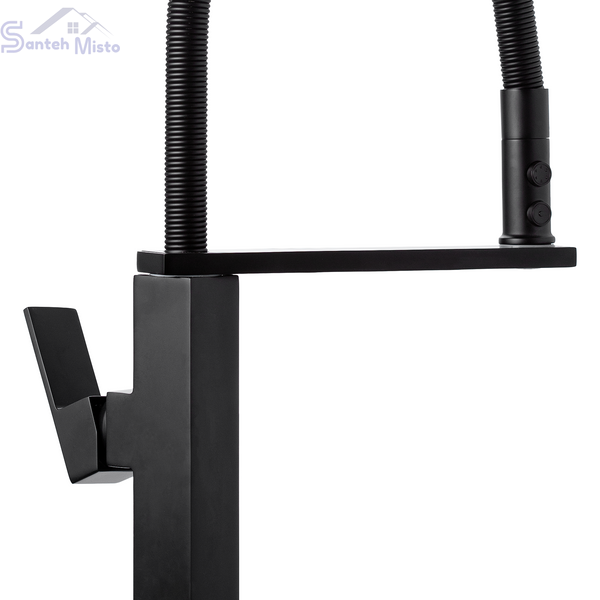 Комплект кухонной мойки Kraft HM 7546 NANO BLACK SM3577 фото