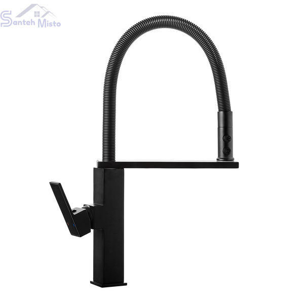 Комплект кухонной мойки Kraft HM 7546 NANO BLACK SM3577 фото