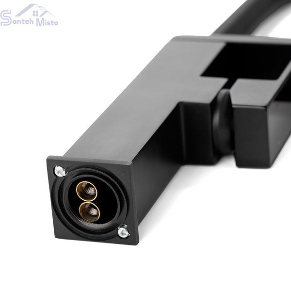 Комплект кухонной мойки Kraft HM 7546 NANO BLACK SM3577 фото