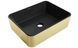 Умывальник (раковина) MEXEN CATIA GOLD BLACK MATT накладной MEX-21314876 фото 1