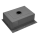Комплект кухонної мийки Kraft NANO BLACK PVD Декор-соты HS60*45 (3.0/1.0 мм)+Смеситель для кухни Kroner KRP Ersel - GBG03112BLK SM550270 фото 8