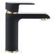 Смеситель для раковины (умывальника) REA BLOOM BLACK GOLD низкий REA-B9933 фото 5
