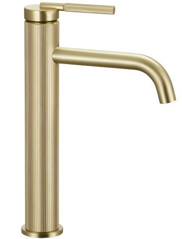 Змішувач для раковини (умивальника) REA ARGON BRUSHED GOLD високий REA-B7802 фото