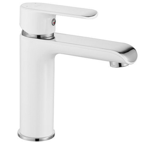 Змішувач для раковини (умивальника) REA BLOOM WHITE CHROMЕ низький REA-B9915 фото