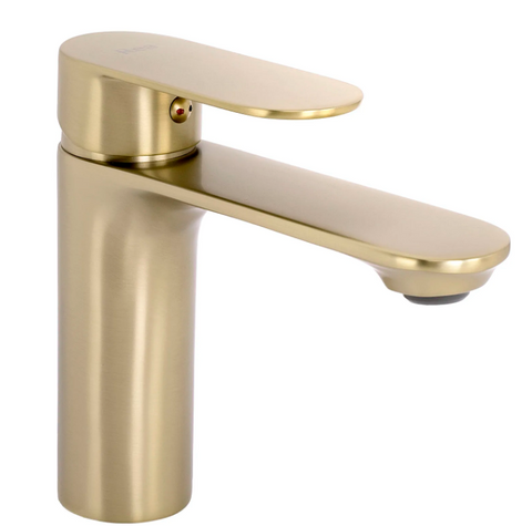 Змішувач для раковини (умивальника) REA DROP BRUSHED GOLD низький REA-B8975 фото