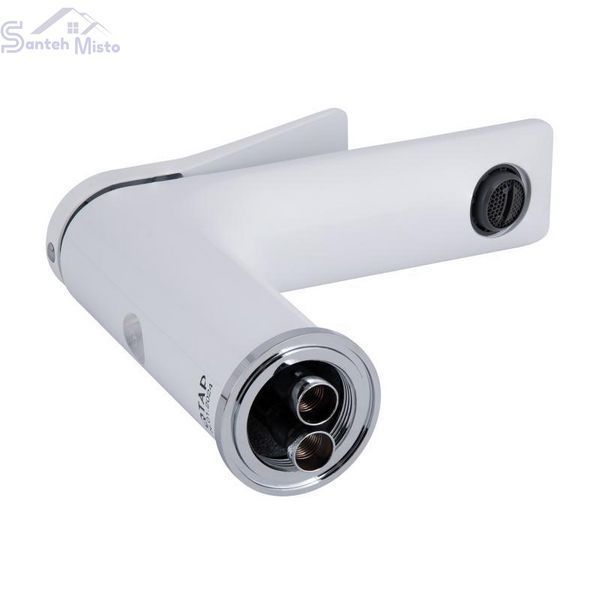 Змішувач для раковини Qtap Presto QTPRE270CRW45576 Chrome/White 2366196530 фото