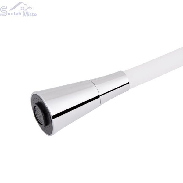 Змішувач для кухні Lidz Tani 007F3 з гнучким виливом (k40) LDTAN007F3WCR40423 Chrome/White SD00046530 фото