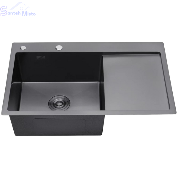 Комплект кухонной мойки Kraft Handmade - 780х480 LB PVD (3.0/1.0 мм)​​​​​​​ SM810 фото