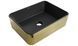 Умивальник (раковина) MEXEN CATIA GOLD BLACK MATT із візерунком накладної MEX-21314878 фото 1